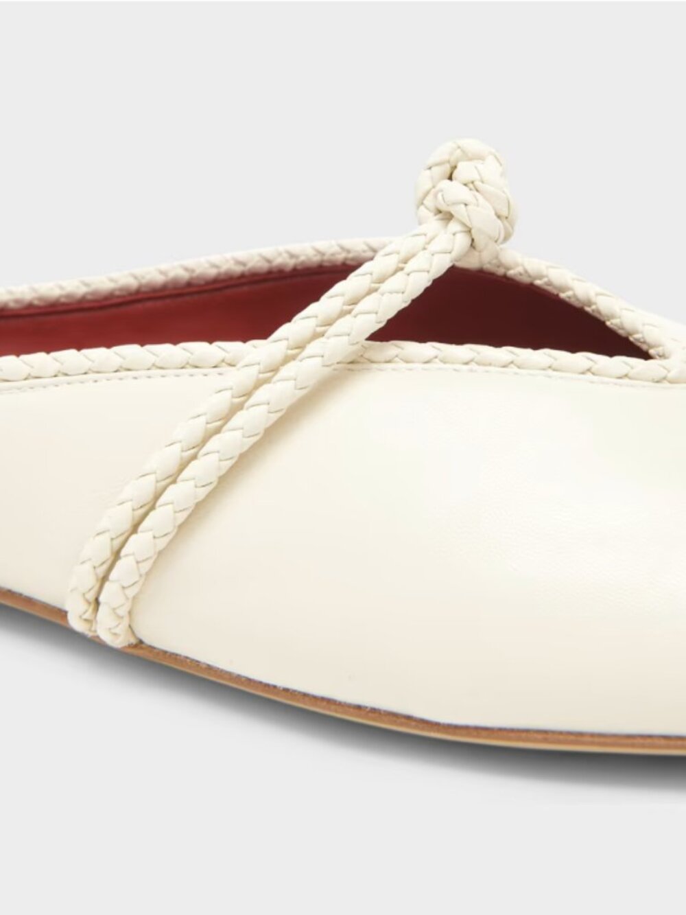 Bottega Veneta Lagoon Nappa Leather Knotted Mary Jane Ballerina Mules size 9B - Picture 4 of 4